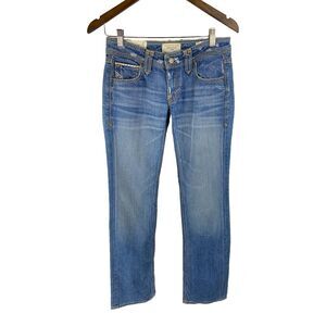 Taverniti So Jeans Size 28 (28x33) Anouk 16 Low Rise Y2K Bootcut Denim Embroider